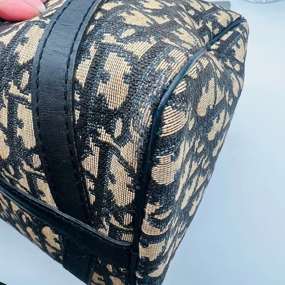 Dior Boston Trotter Bag - Navy/Tan - Picture 11 of 16